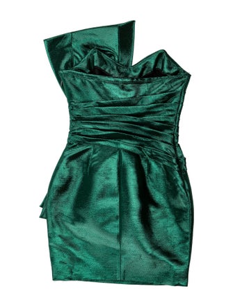 Saint Laurent Strapless Mini Dress