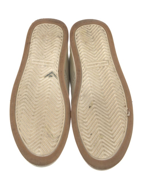 Saint Laurent Leather Lasercut Accents Sneakers