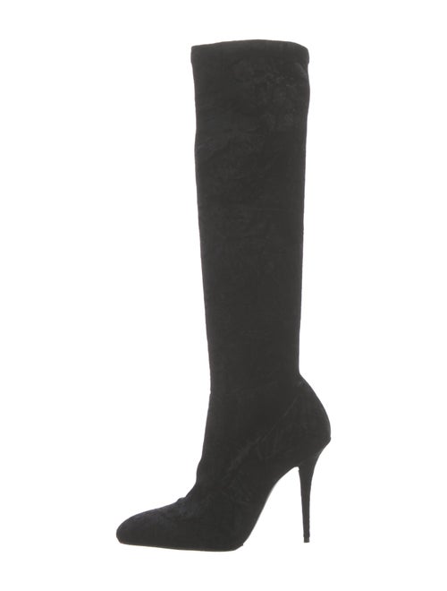 Saint Laurent Velvet Sock Boots