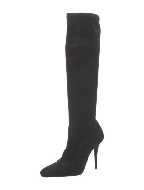 Saint Laurent Velvet Sock Boots
