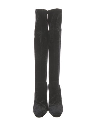 Saint Laurent Velvet Sock Boots