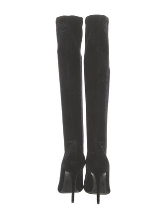 Saint Laurent Velvet Sock Boots