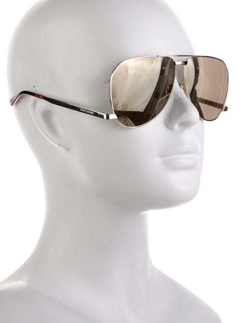 Saint Laurent Aviator Mirrored Sunglasses