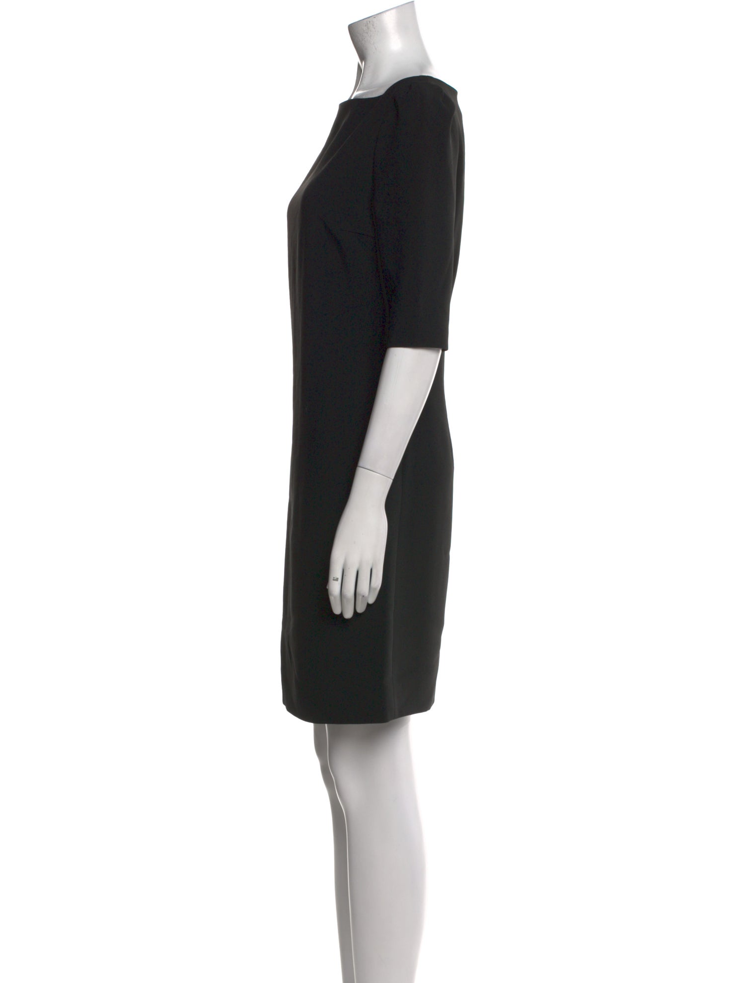 Saint Laurent Bateau Neckline Mini Dress