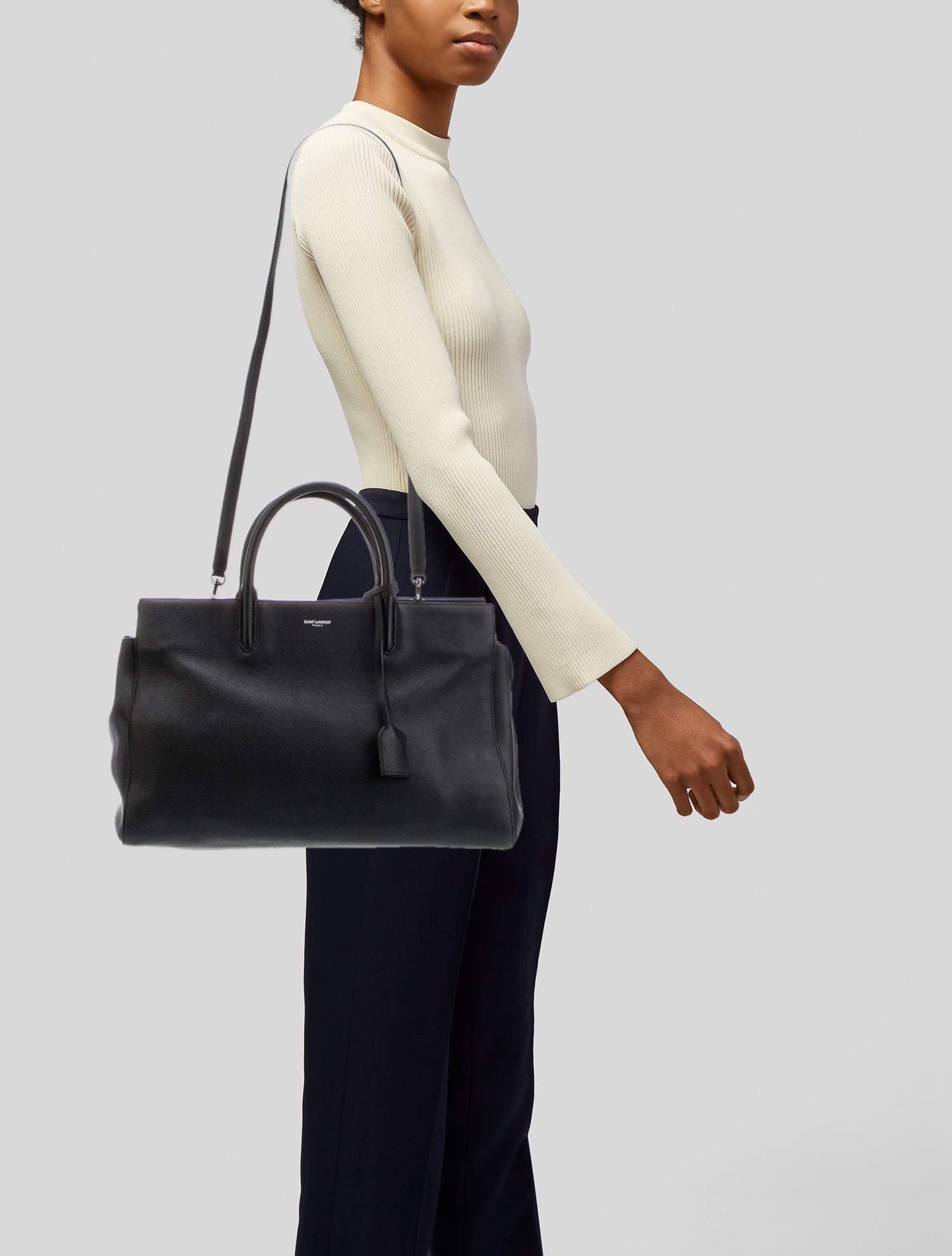 Saint Laurent Leather Rive Gauche Medium