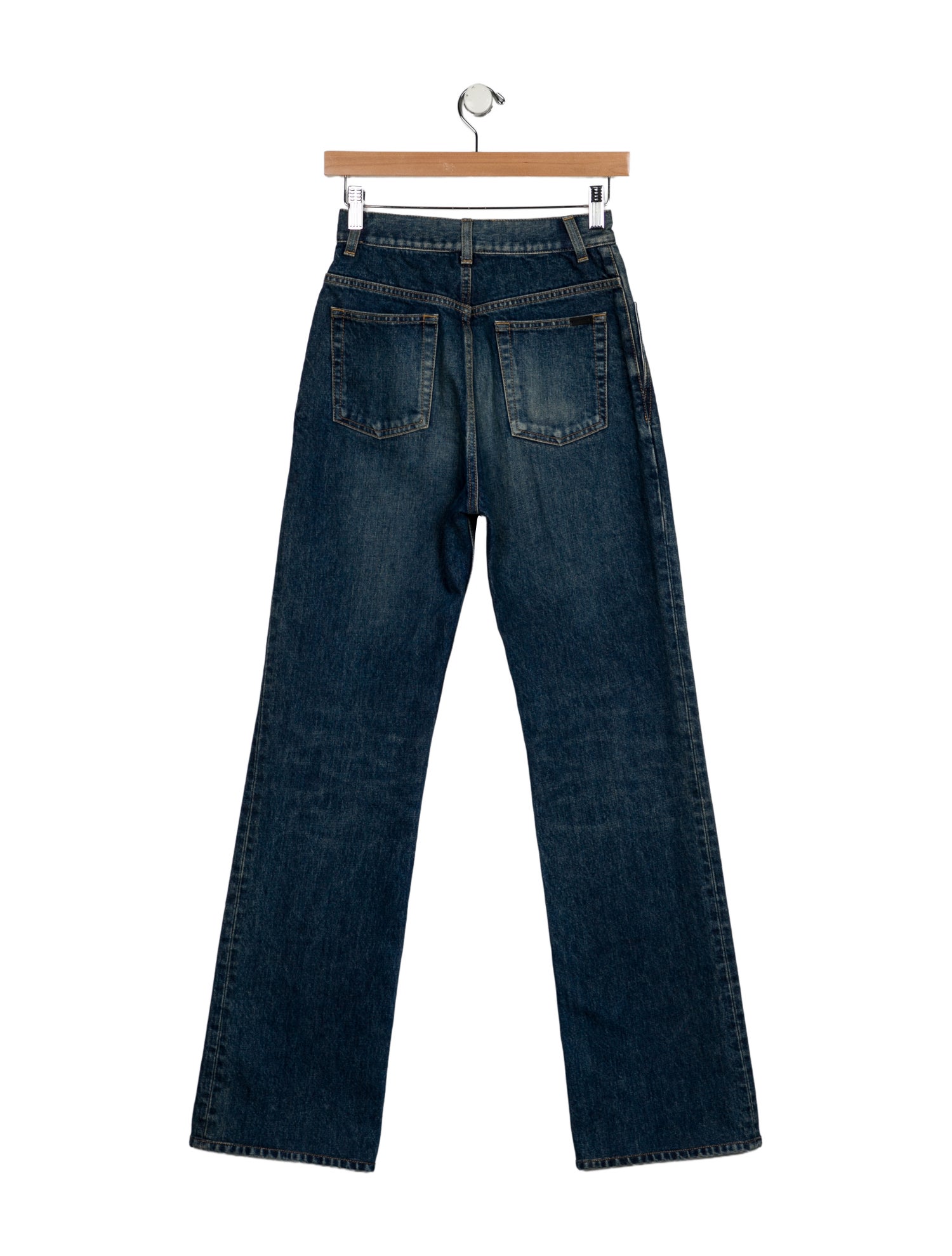 Saint Laurent High-Rise Wide Leg Jeans