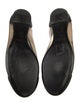Saint Laurent Leather Bow Accents Ballet Flats