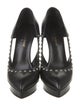 Saint Laurent Leather Cutout Accent Pumps