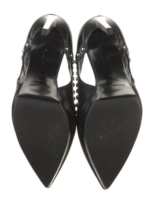 Saint Laurent Leather Cutout Accent Pumps