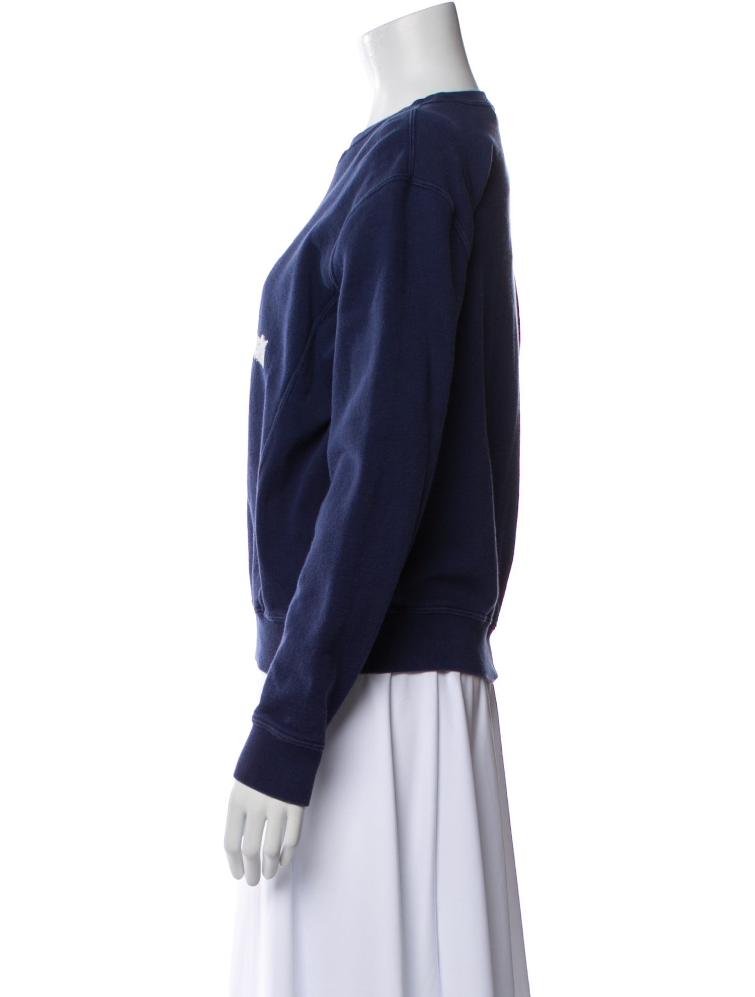 Saint Laurent Graphic Print Crew Neck Sweatshirt