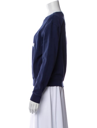 Saint Laurent Graphic Print Crew Neck Sweatshirt