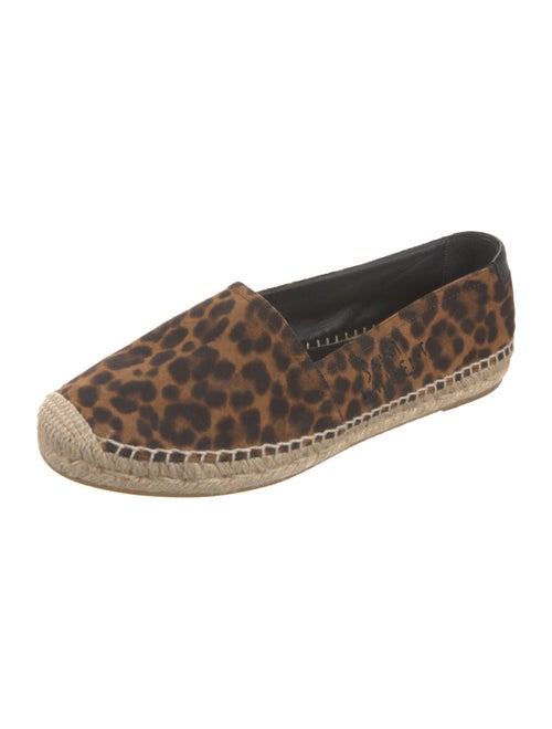 Saint Laurent Suede Animal Print Espadrilles