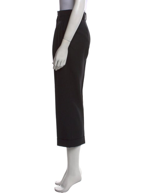 Saint Laurent Virgin Wool Wide Leg Pants