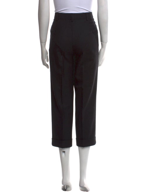 Saint Laurent Virgin Wool Wide Leg Pants