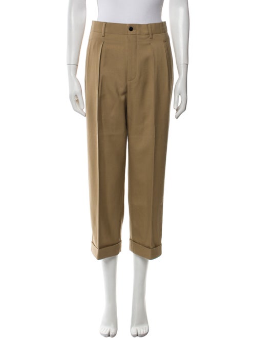 Saint Laurent Virgin Wool Wide Leg Pants