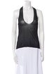 Saint Laurent Scoop Neck Sleeveless Top
