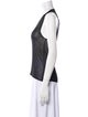 Saint Laurent Scoop Neck Sleeveless Top