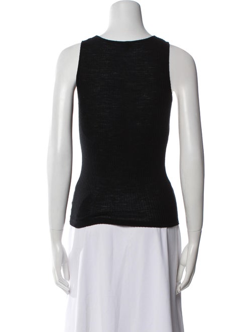 Saint Laurent Scoop Neck Sleeveless Top