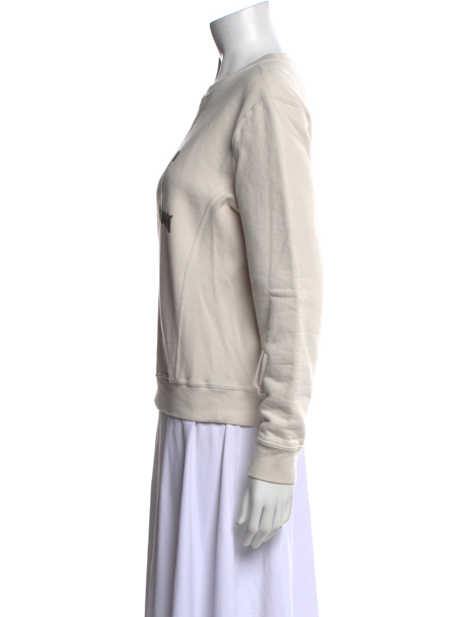 Saint Laurent Graphic Print Crew Neck Sweatshirt