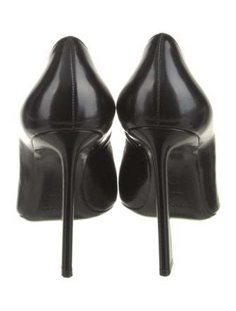 Saint Laurent Leather Chain-Link Accents Boots