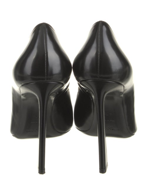 Saint Laurent Leather Chain-Link Accents Boots