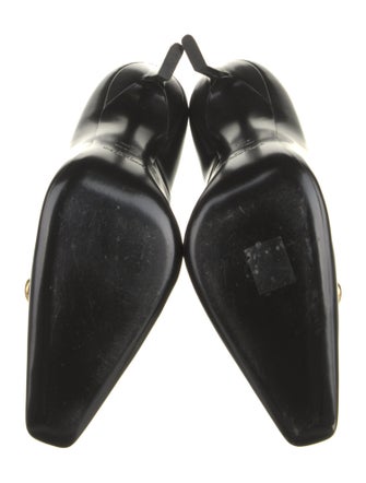 Saint Laurent Leather Chain-Link Accents Boots