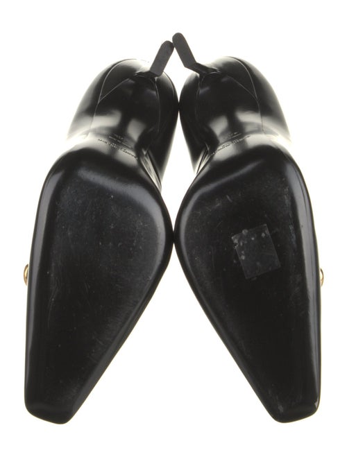 Saint Laurent Leather Chain-Link Accents Boots