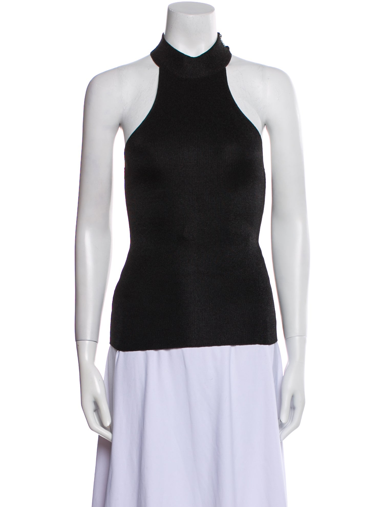 Saint Laurent Silk Halterneck Top