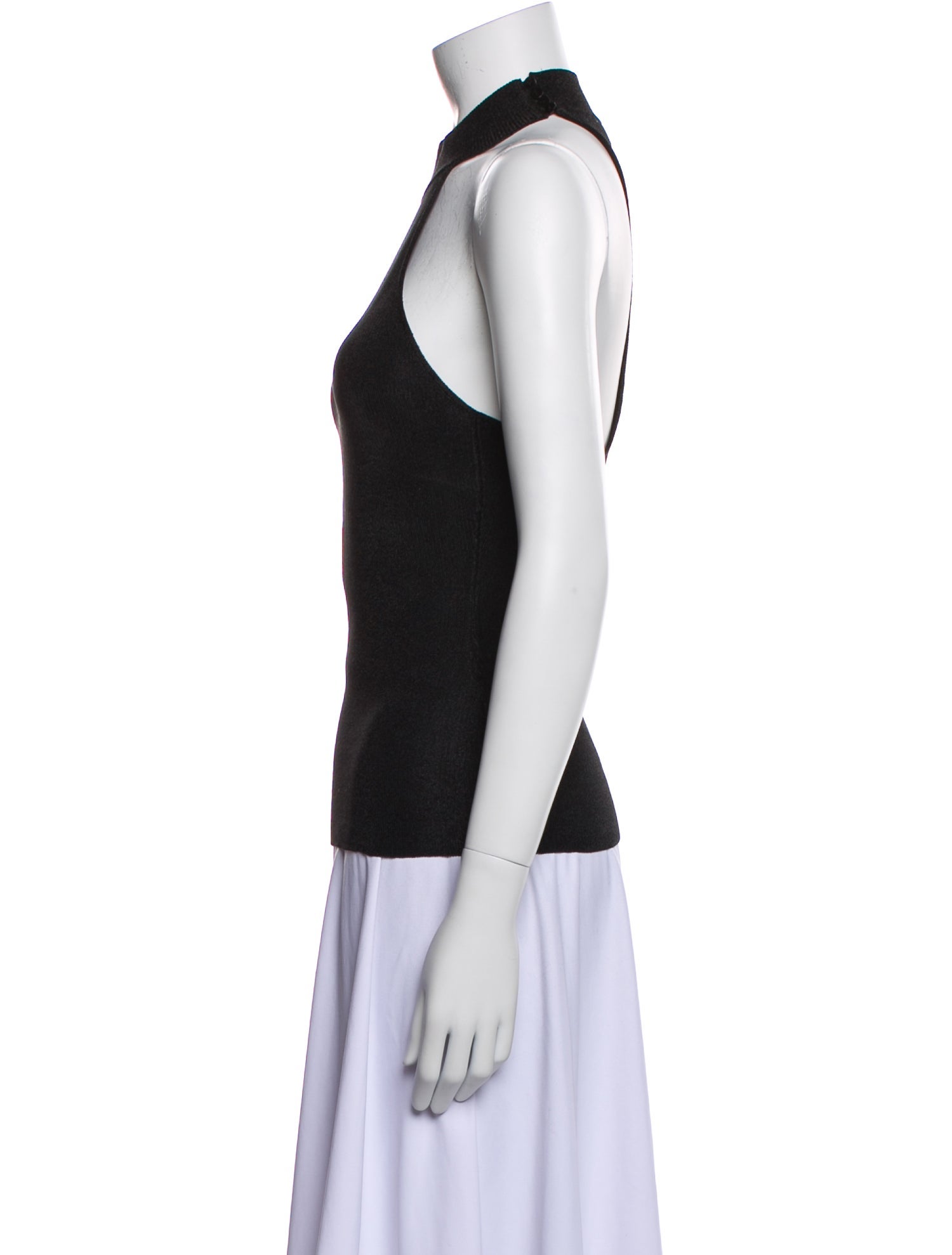 Saint Laurent Silk Halterneck Top