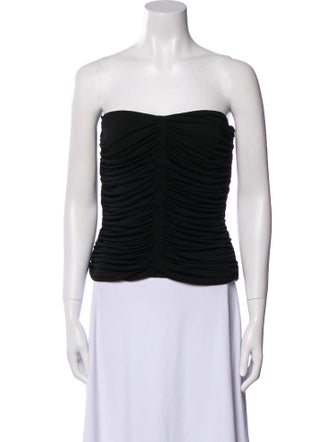 Saint Laurent 2023 Strapless Crop Top