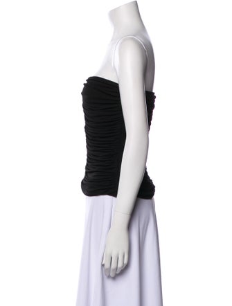 Saint Laurent 2023 Strapless Crop Top