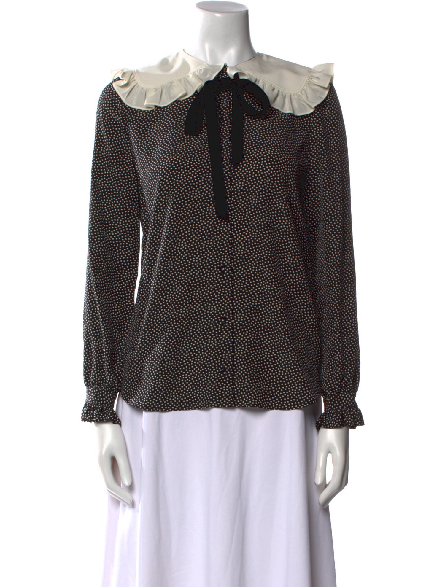 Saint Laurent Silk Printed Blouse