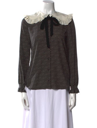 Saint Laurent Silk Printed Blouse