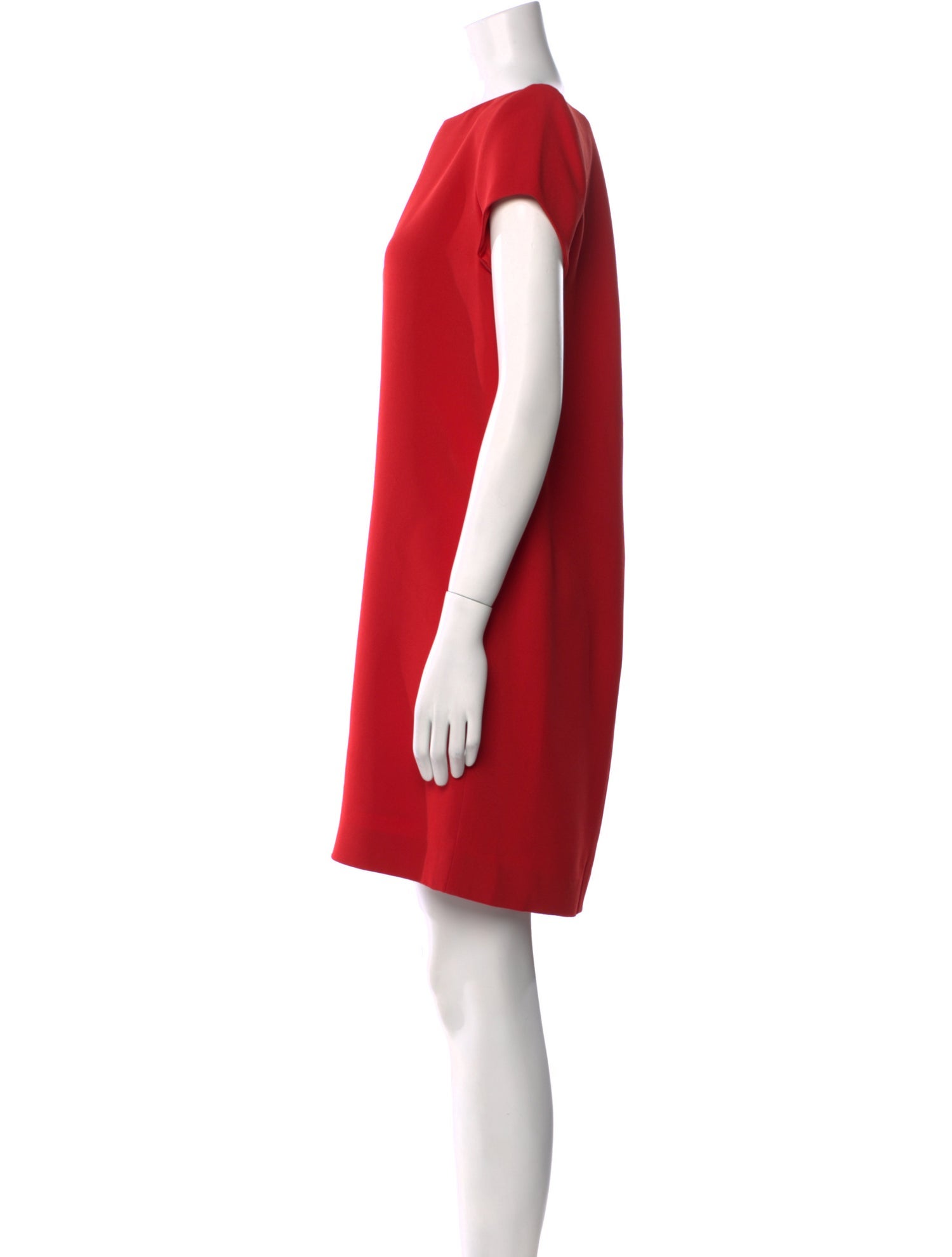 Saint Laurent Bateau Neckline Mini Dress