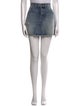 Saint Laurent Raw-Edge Trim Mini Skirt
