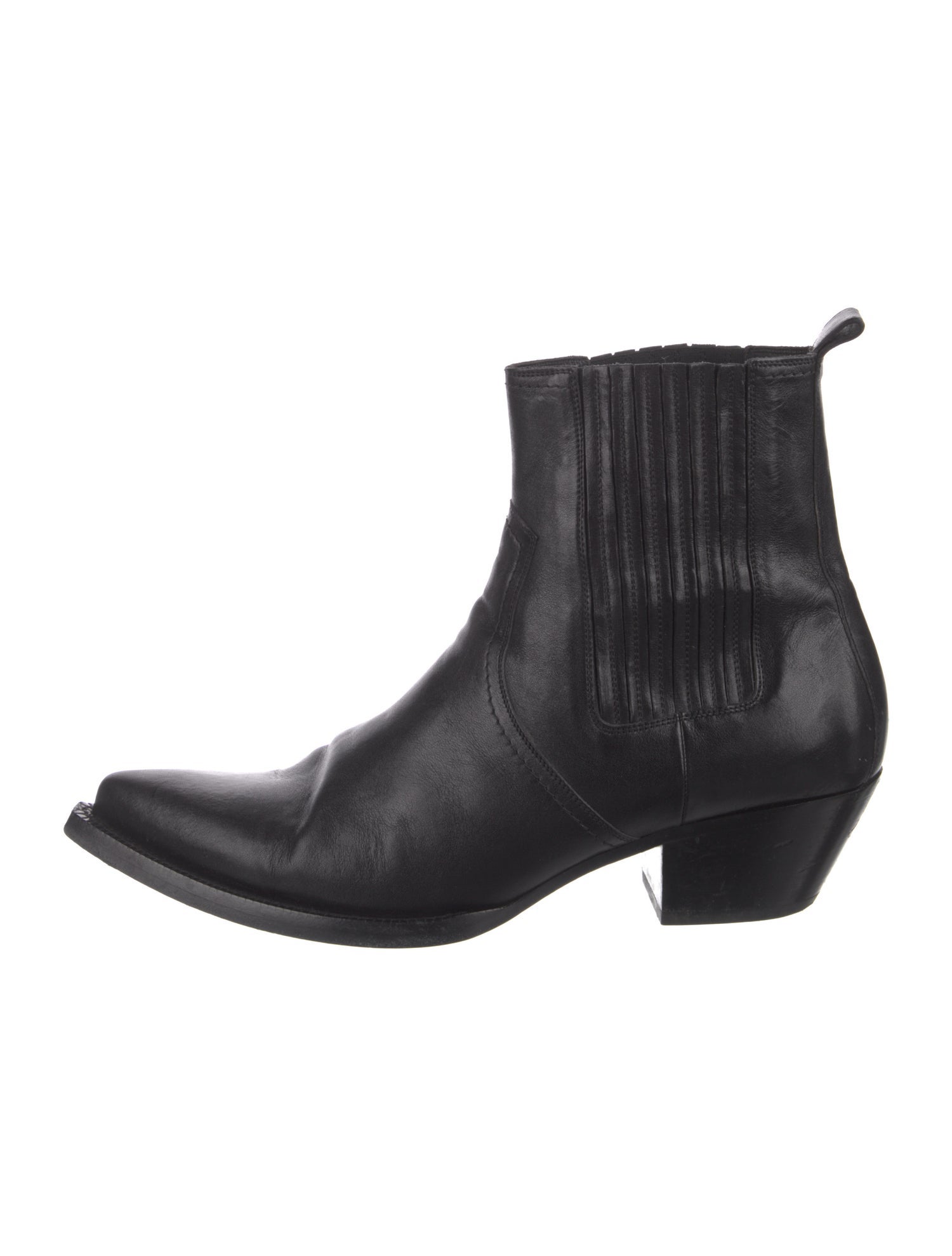 Saint Laurent Leather Western Boots