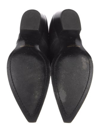 Saint Laurent Leather Western Boots