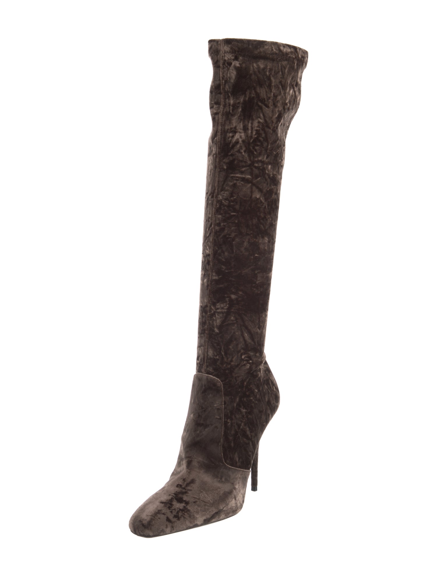 Saint Laurent Velvet Sock Boots