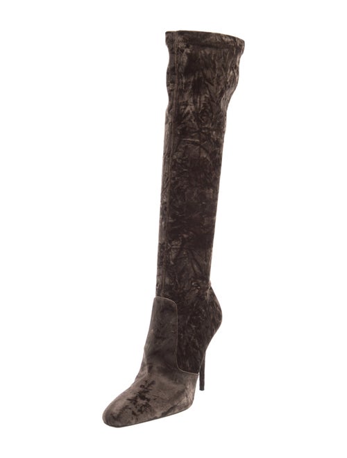 Saint Laurent Velvet Sock Boots