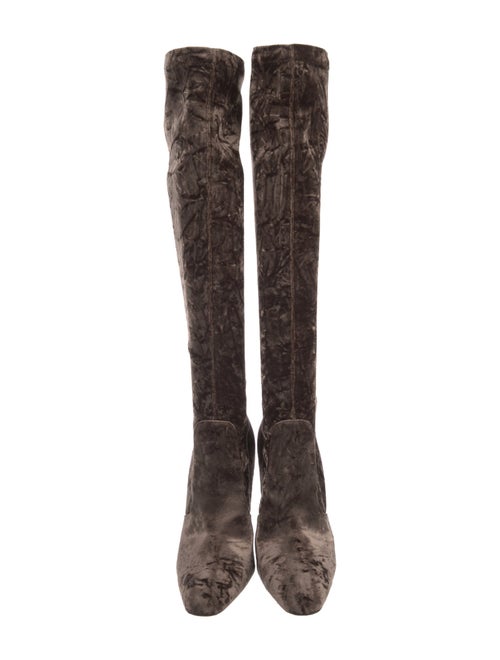 Saint Laurent Velvet Sock Boots
