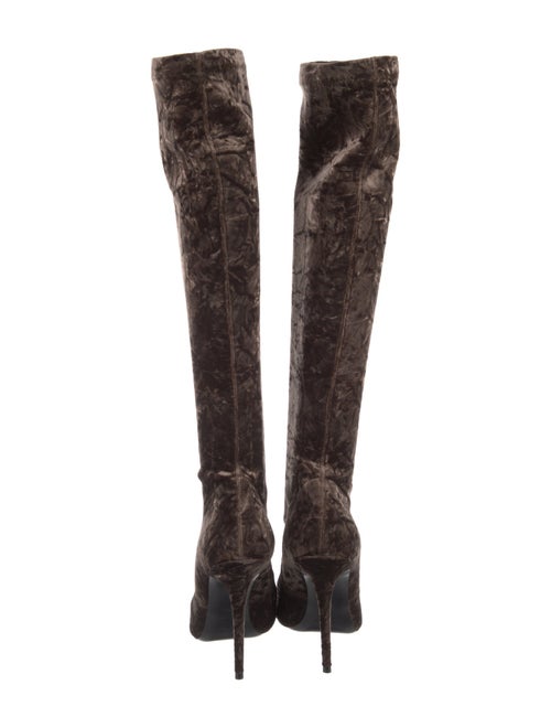 Saint Laurent Velvet Sock Boots