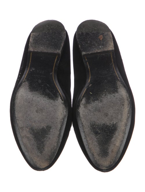 Saint Laurent Velvet Graphic Print Loafers