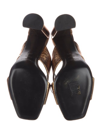 Saint Laurent Leather Slides