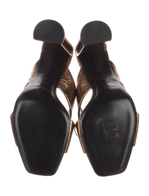 Saint Laurent Leather Slides