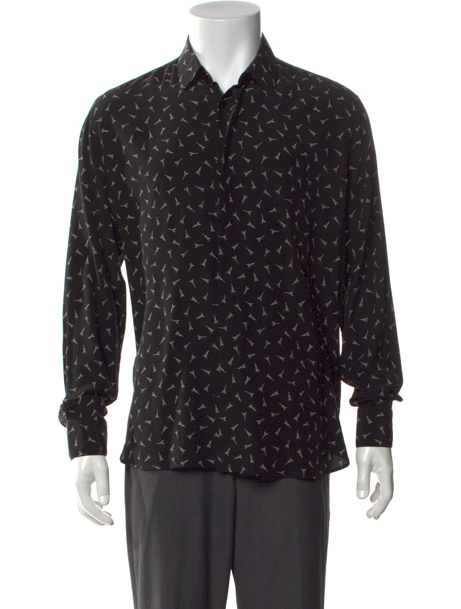 Saint Laurent Silk Printed Shirt