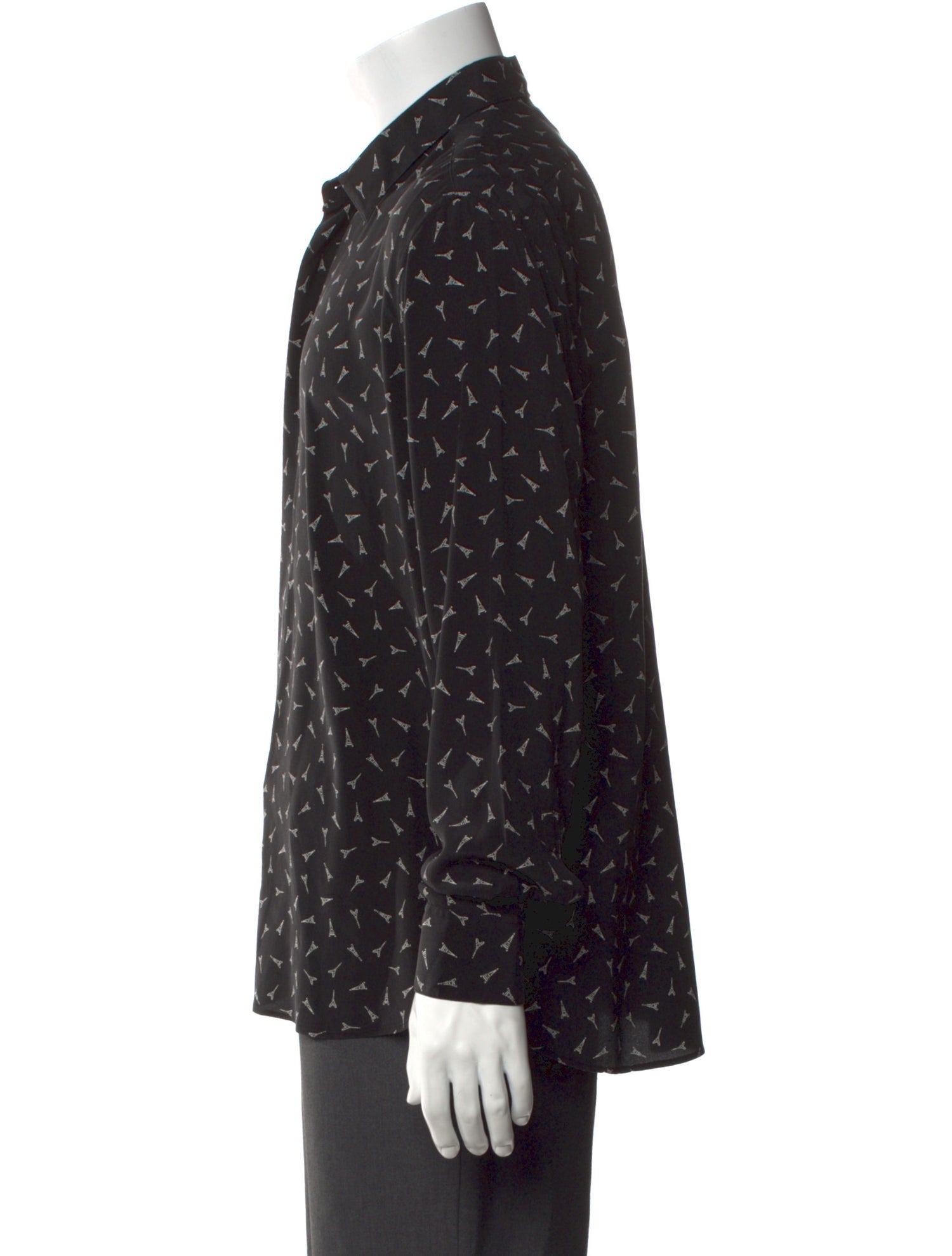 Saint Laurent Silk Printed Shirt