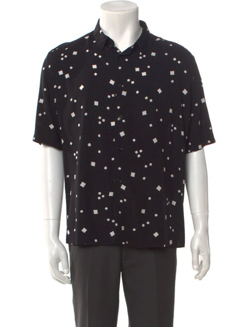 Saint Laurent 2019 Square Dot Print Shirt