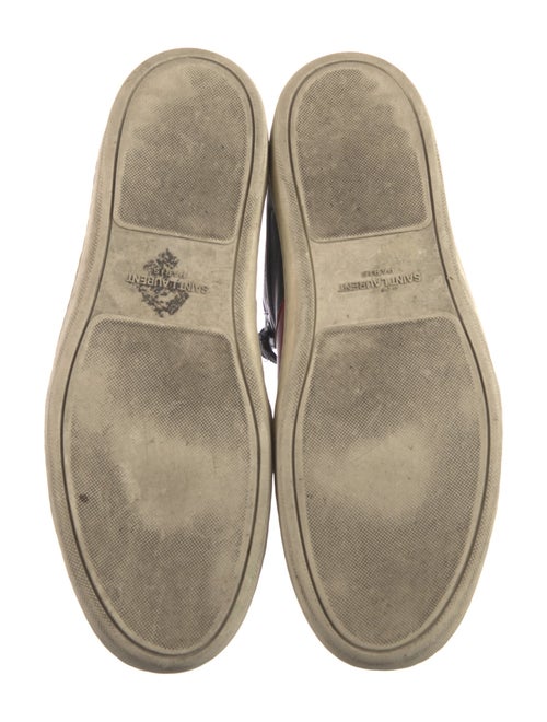 Saint Laurent Leather Colorblock Pattern Sneakers