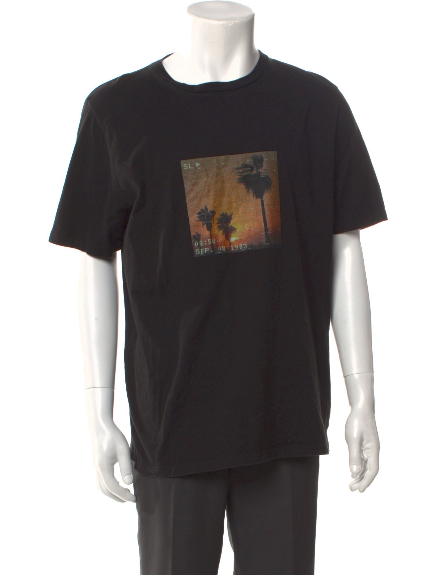 Saint Laurent 2020 'Palm Tree' T-Shirt