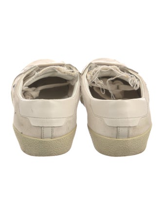 Saint Laurent Canvas Distressed Accents Sneakers